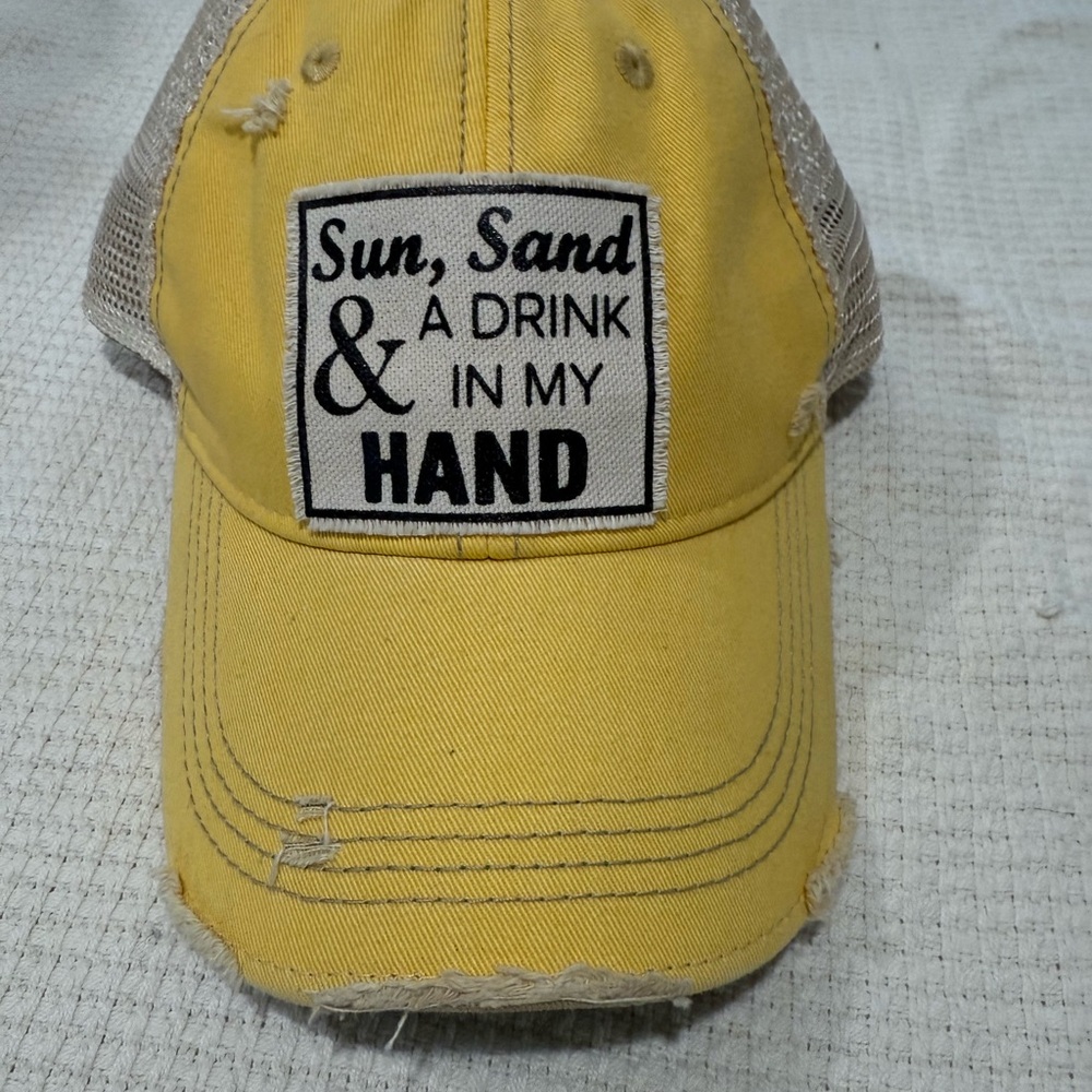Yellow Trucker Hat with Patch